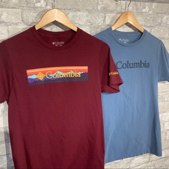 Columbia Men's Bundle of Two Size Small Short Sleeve Tshirts Crewneck - Picture 2 of 11
